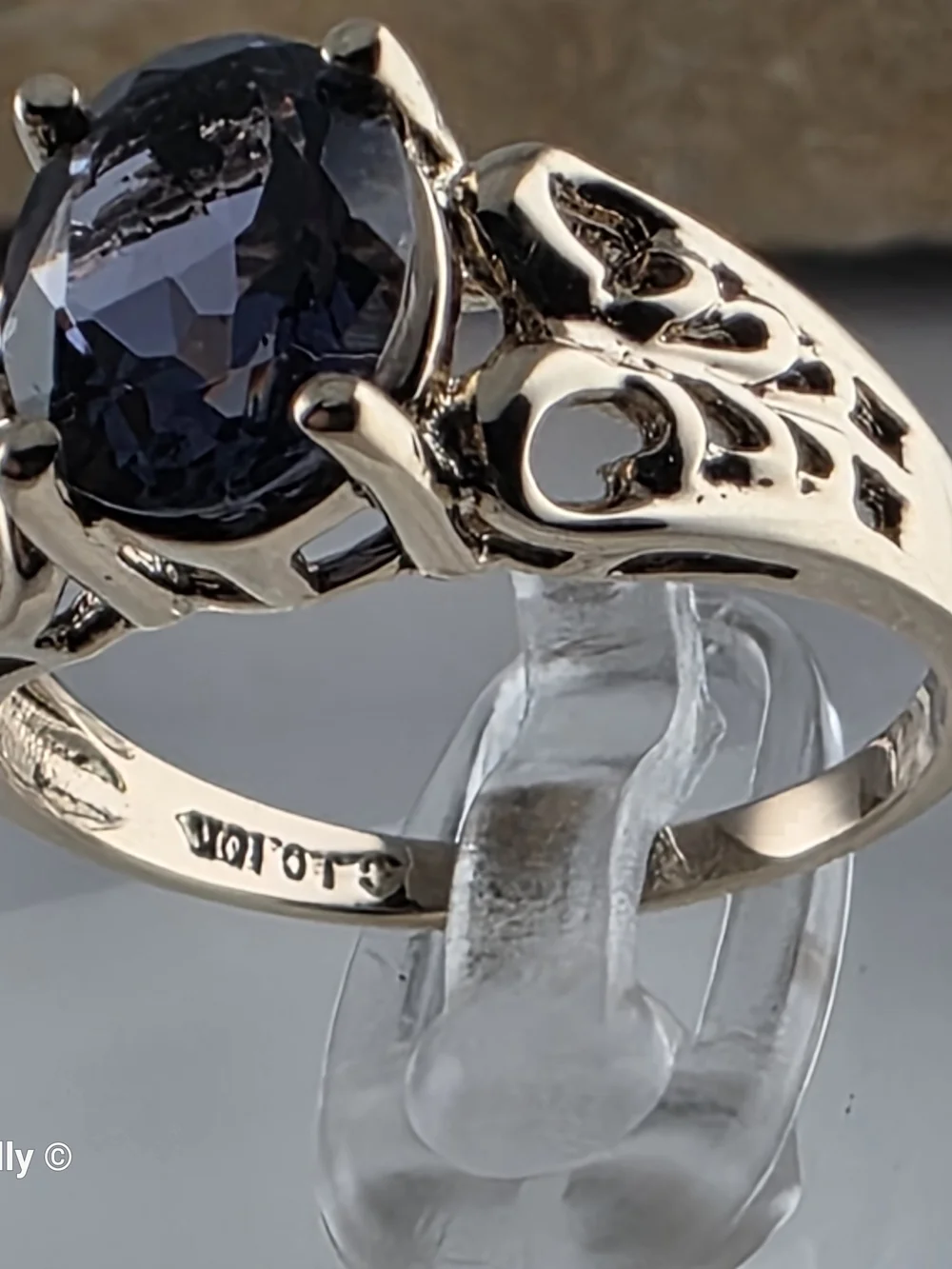 10K Yellow Gold Tanzanite Gemstone Cocktail Ring Size 6 - Solid Gold! 👌🎁